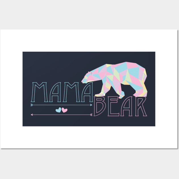 Mama Bear Wall Art by sarahalhadeethi